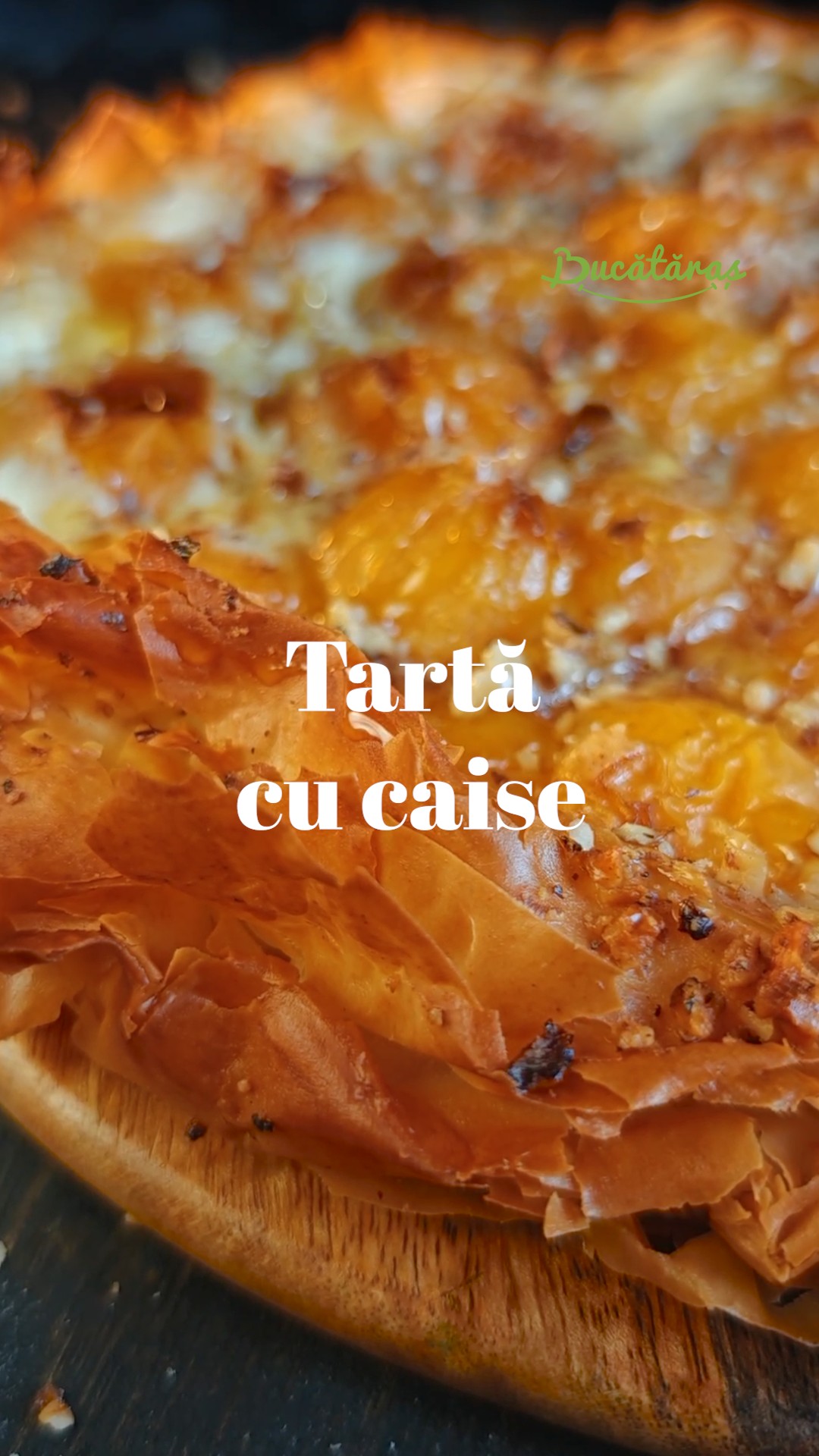 Tartă cu brânză și caise - Varianta rapidă și delicioasă