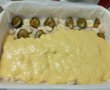 Prajitura rasturnata cu prune, pere si banane-6