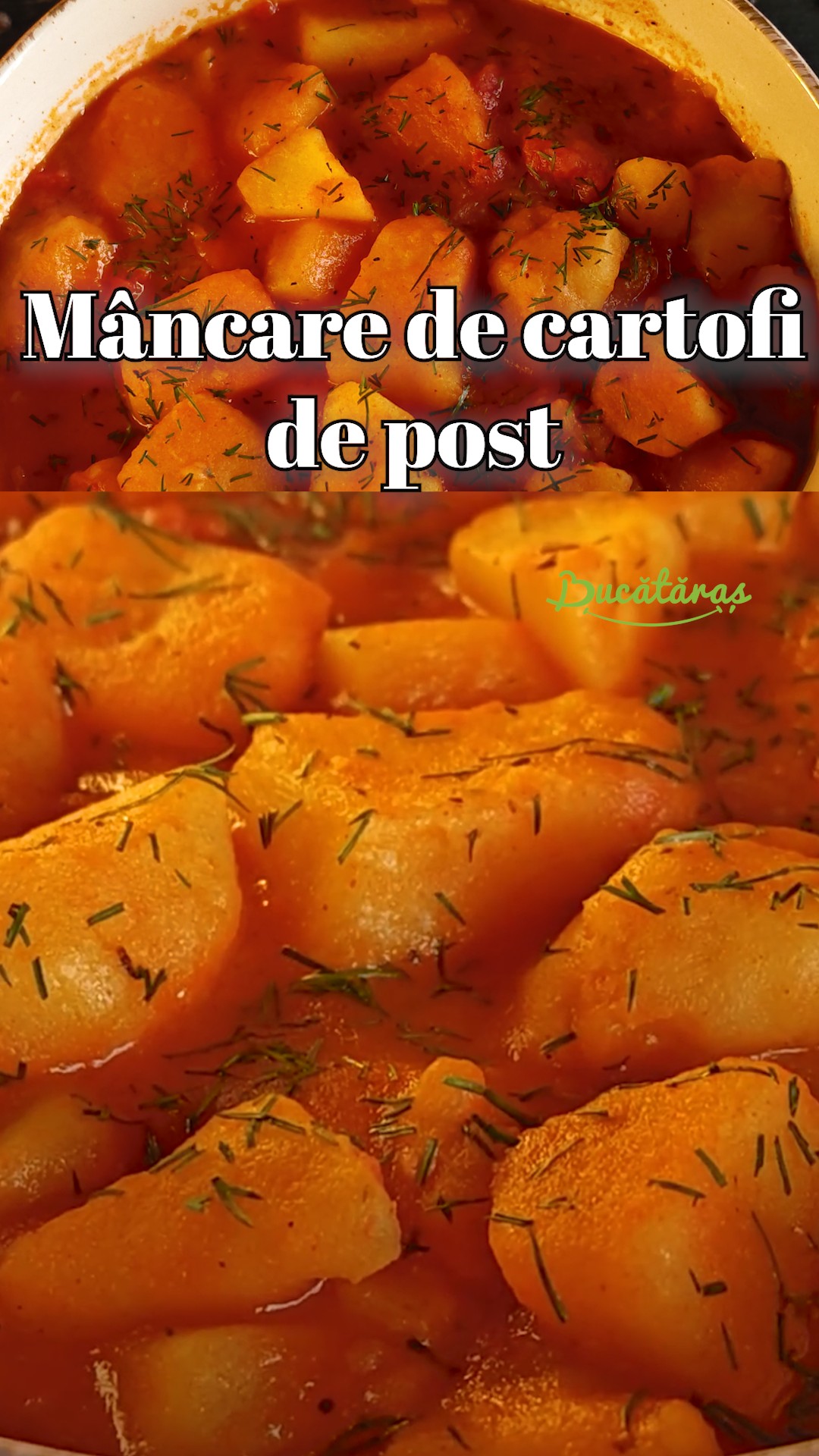 Mâncare de cartofi de post - Rețeta savuroasă și economică